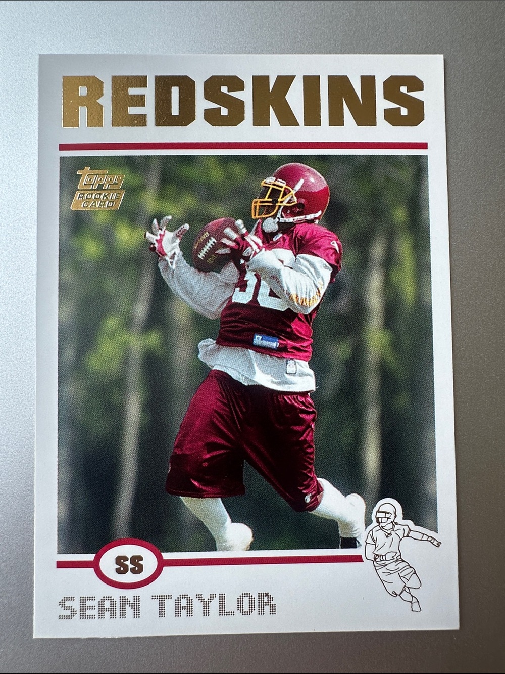2004 Topps Sean Taylor Gold Foil Rookie Football Card #347 Washington Redskins